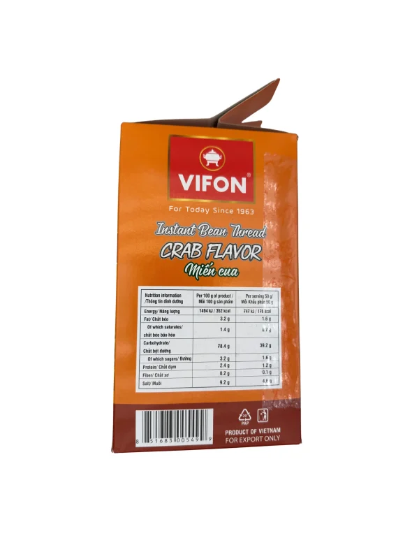 Instant Bean Thread Noodles Crab Flavor 6-pack