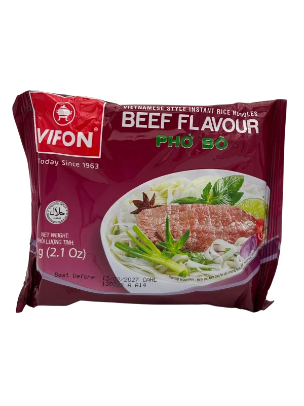 Vietnamese Style Instant Rice Noodle Beef Flavor