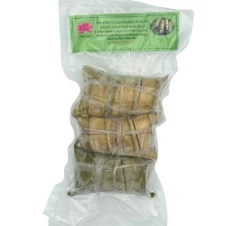 Sticky Rice Cake Wrapped in Water Coconut Leaf With Mung Bean